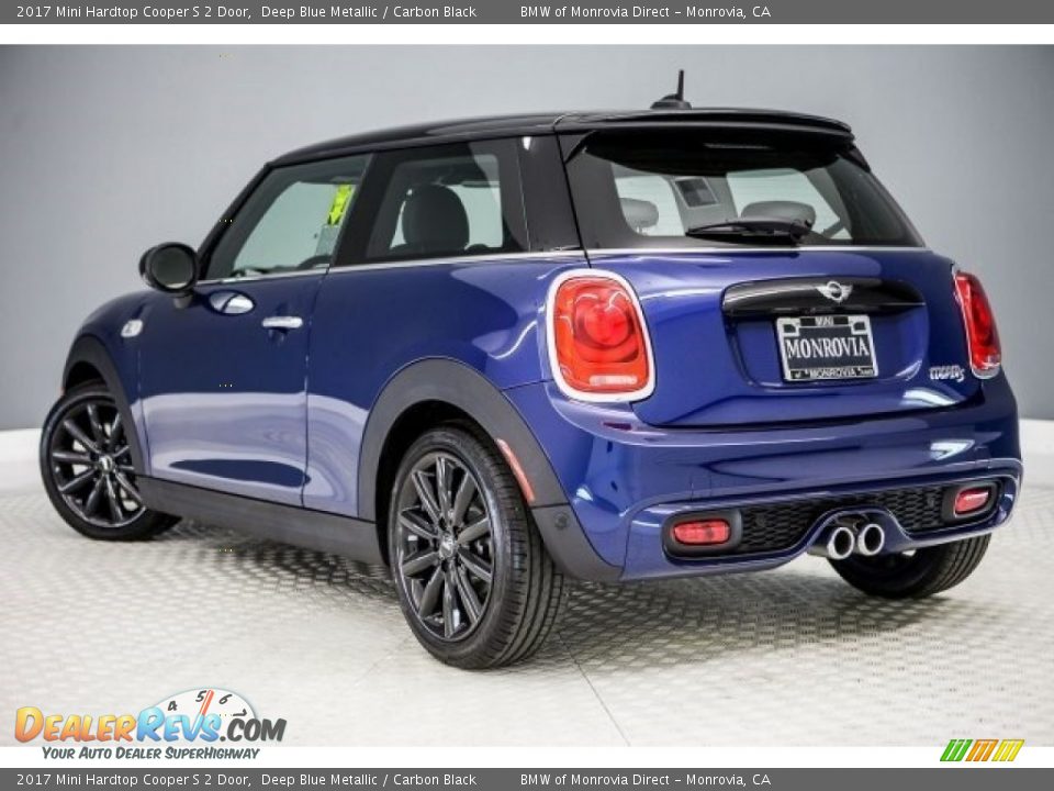 2017 Mini Hardtop Cooper S 2 Door Deep Blue Metallic / Carbon Black Photo #3