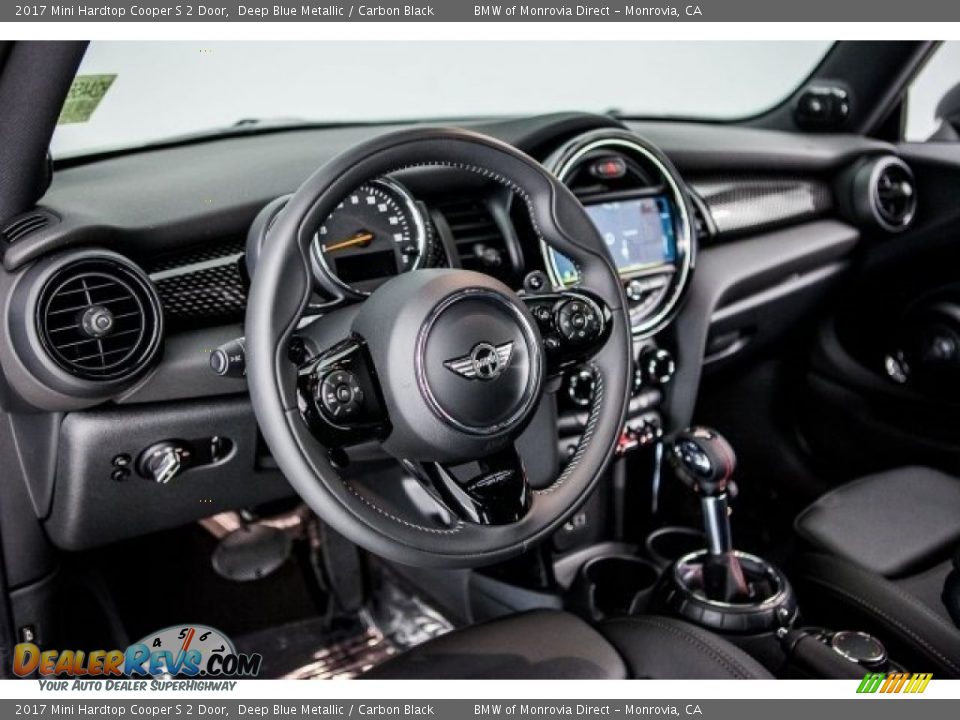 2017 Mini Hardtop Cooper S 2 Door Deep Blue Metallic / Carbon Black Photo #6