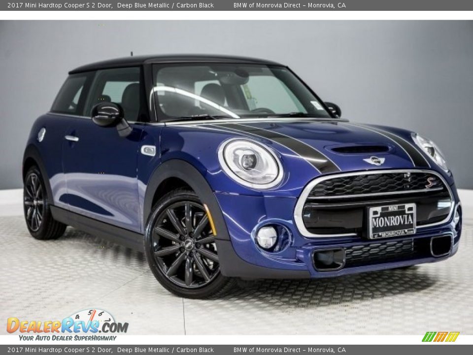 2017 Mini Hardtop Cooper S 2 Door Deep Blue Metallic / Carbon Black Photo #12
