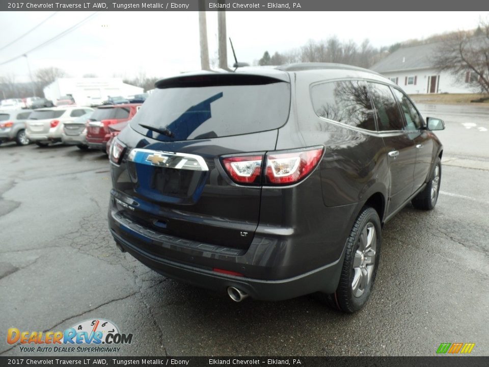 2017 Chevrolet Traverse LT AWD Tungsten Metallic / Ebony Photo #8