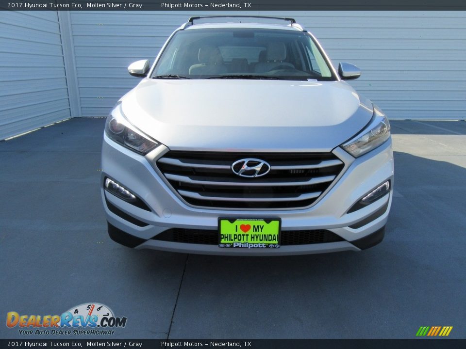 2017 Hyundai Tucson Eco Molten Silver / Gray Photo #8