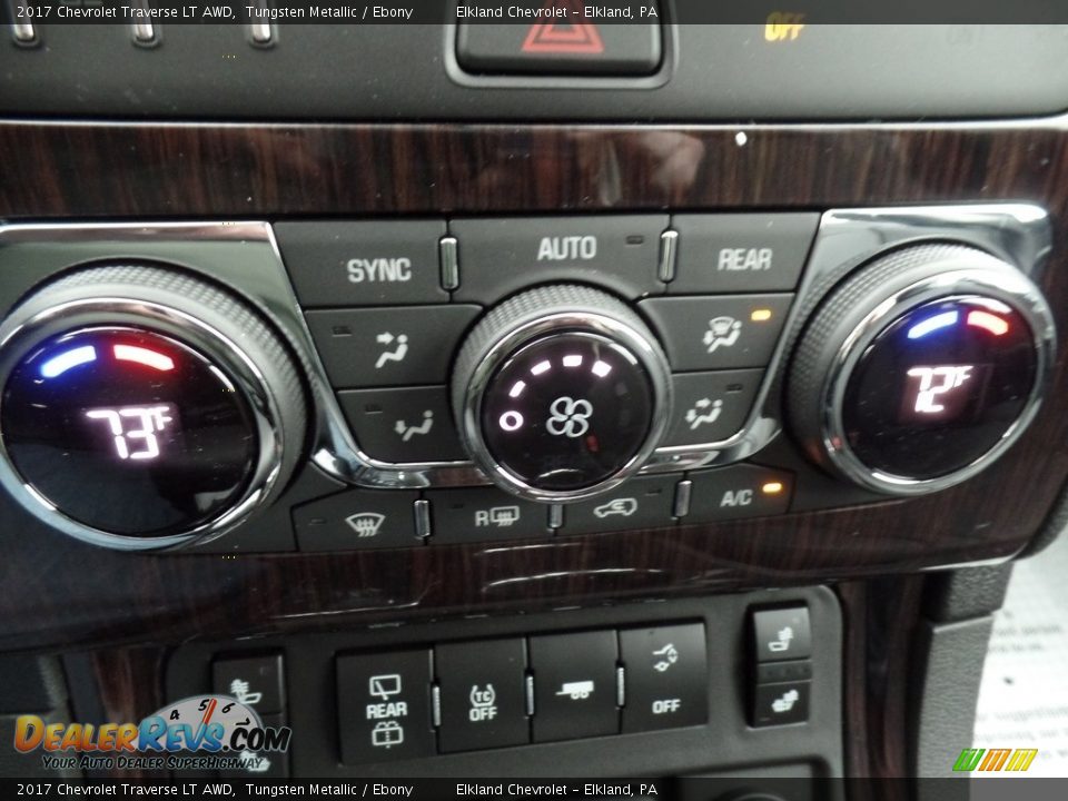 2017 Chevrolet Traverse LT AWD Tungsten Metallic / Ebony Photo #34