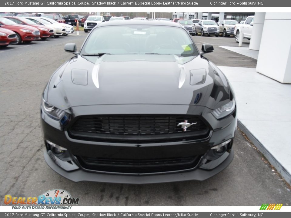 2017 Ford Mustang GT California Speical Coupe Shadow Black / California Special Ebony Leather/Miko Suede Photo #4