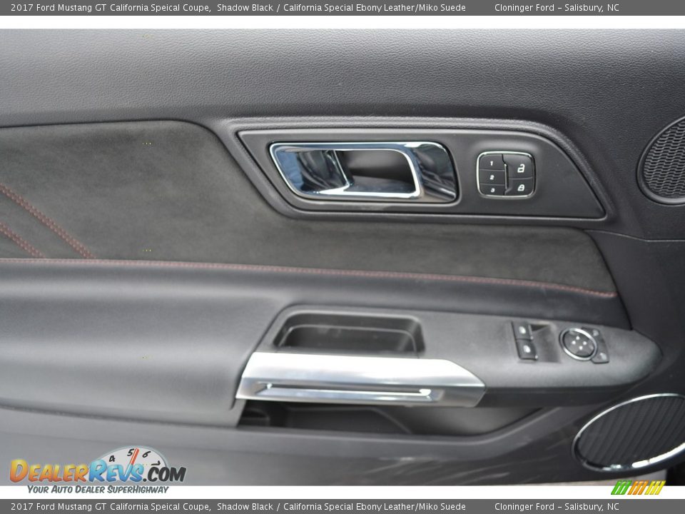2017 Ford Mustang GT California Speical Coupe Shadow Black / California Special Ebony Leather/Miko Suede Photo #5