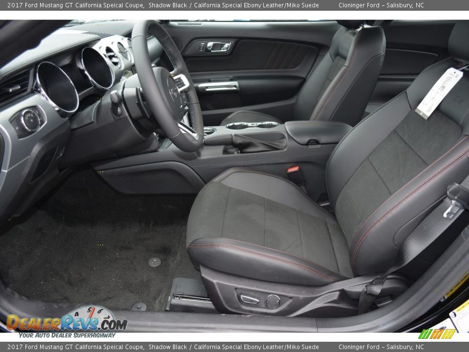 California Special Ebony Leather/Miko Suede Interior - 2017 Ford Mustang GT California Speical Coupe Photo #6