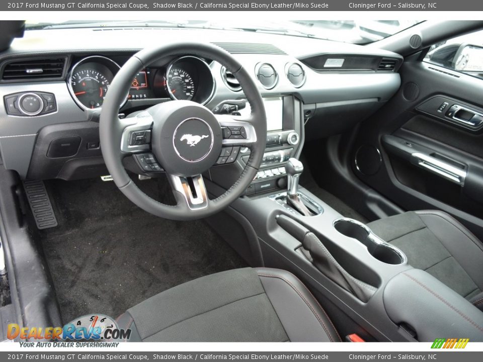 California Special Ebony Leather/Miko Suede Interior - 2017 Ford Mustang GT California Speical Coupe Photo #7