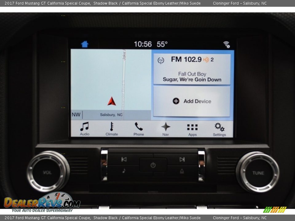 Navigation of 2017 Ford Mustang GT California Speical Coupe Photo #9