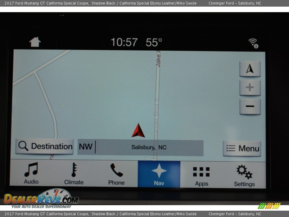 Navigation of 2017 Ford Mustang GT California Speical Coupe Photo #12