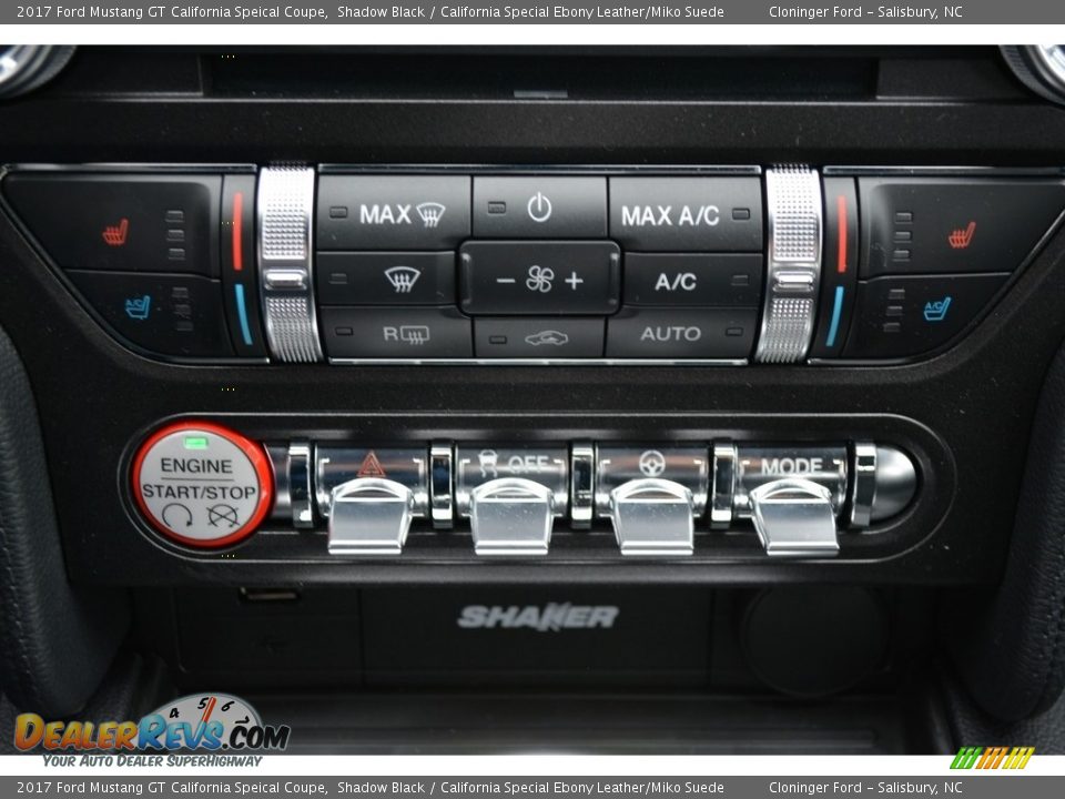 Controls of 2017 Ford Mustang GT California Speical Coupe Photo #14