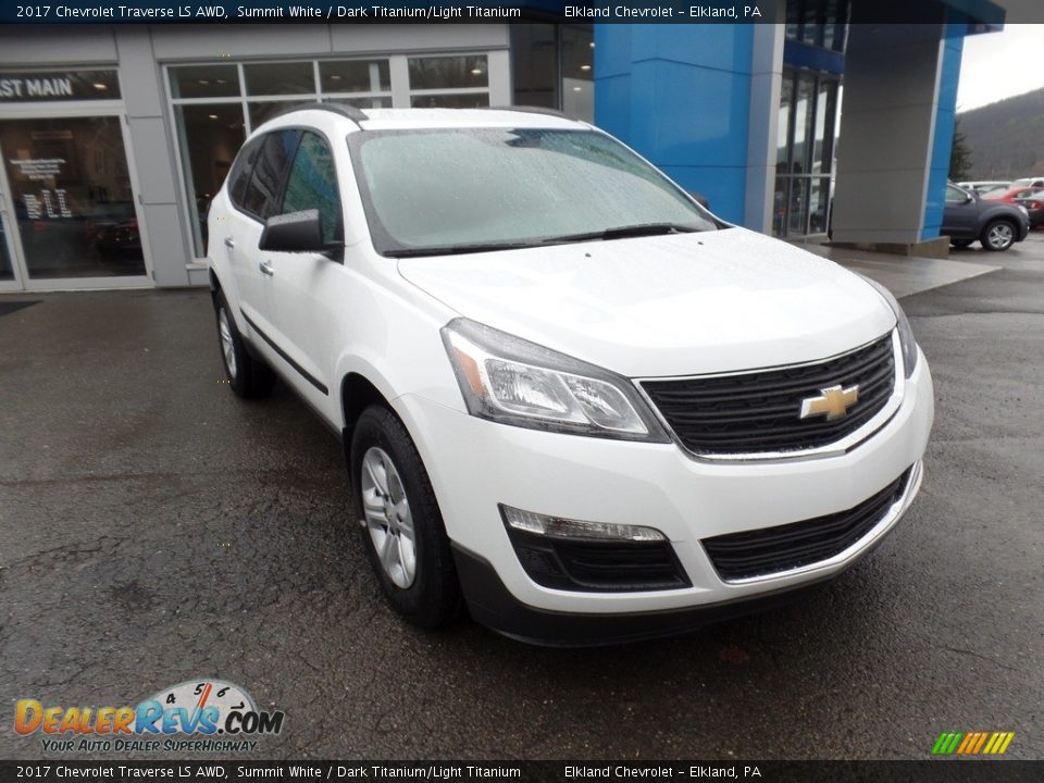 2017 Chevrolet Traverse LS AWD Summit White / Dark Titanium/Light Titanium Photo #2