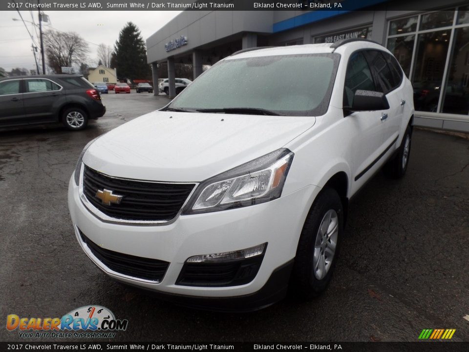 2017 Chevrolet Traverse LS AWD Summit White / Dark Titanium/Light Titanium Photo #4