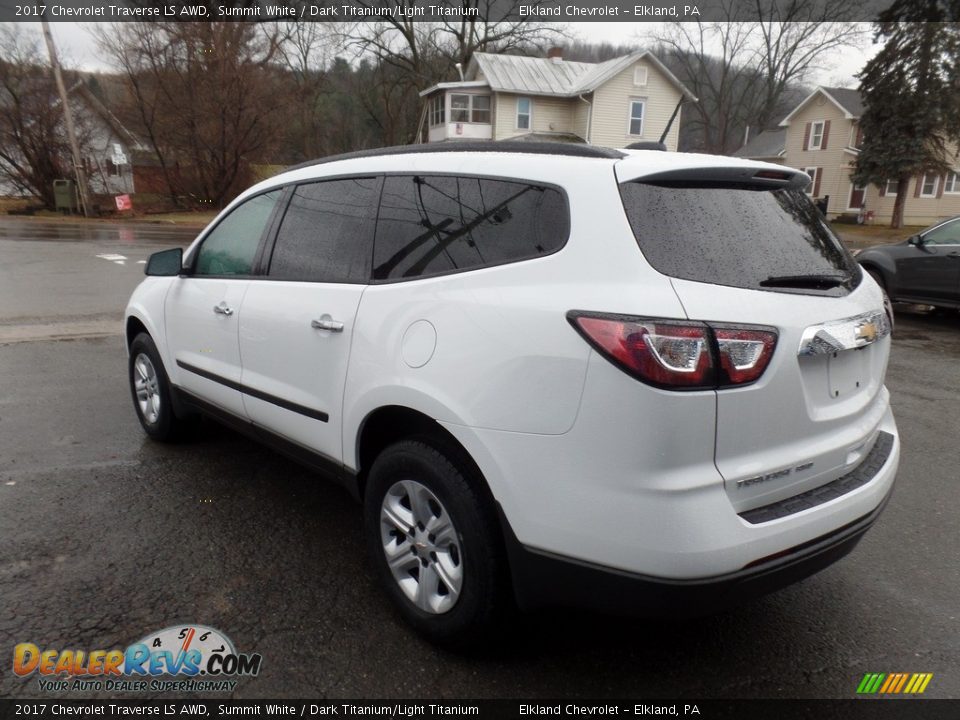 2017 Chevrolet Traverse LS AWD Summit White / Dark Titanium/Light Titanium Photo #7