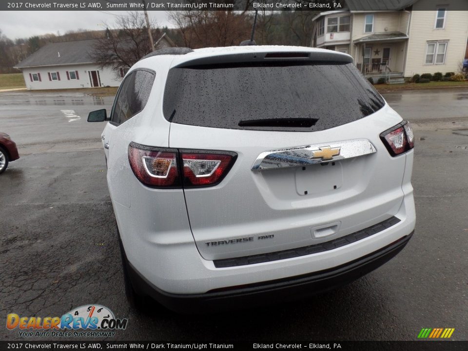 2017 Chevrolet Traverse LS AWD Summit White / Dark Titanium/Light Titanium Photo #8