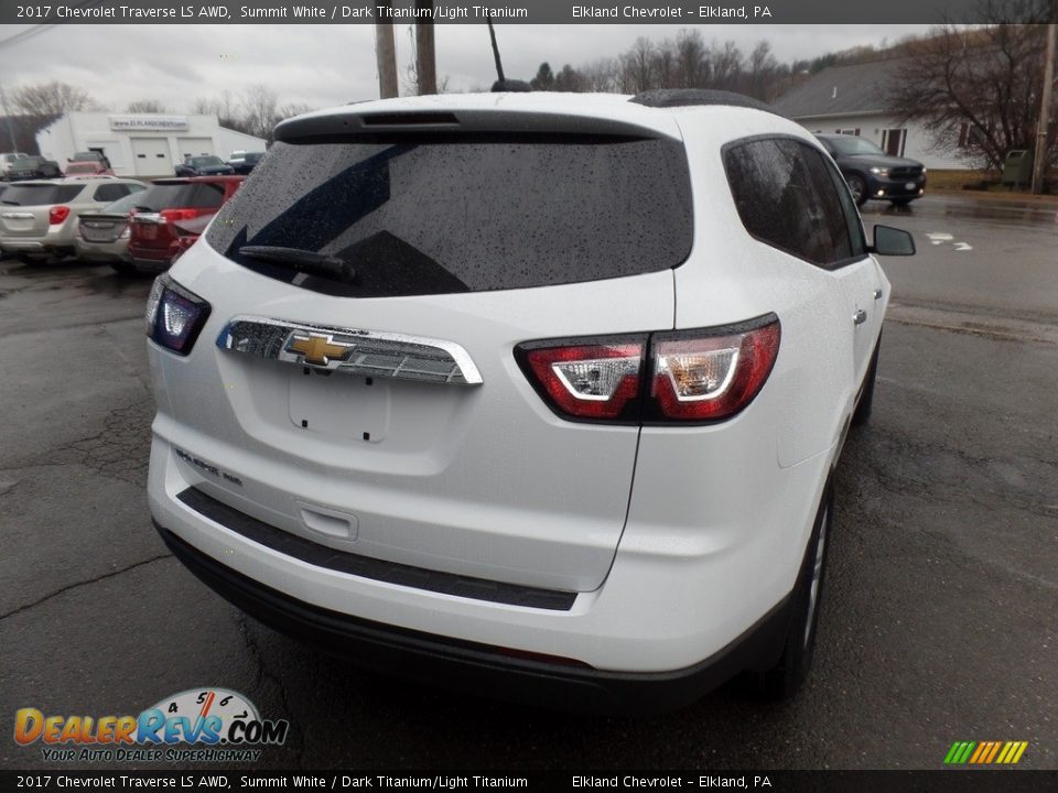 2017 Chevrolet Traverse LS AWD Summit White / Dark Titanium/Light Titanium Photo #9