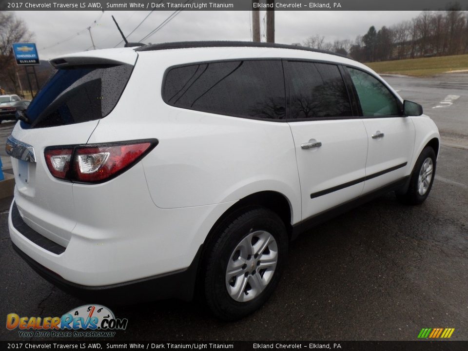 2017 Chevrolet Traverse LS AWD Summit White / Dark Titanium/Light Titanium Photo #10