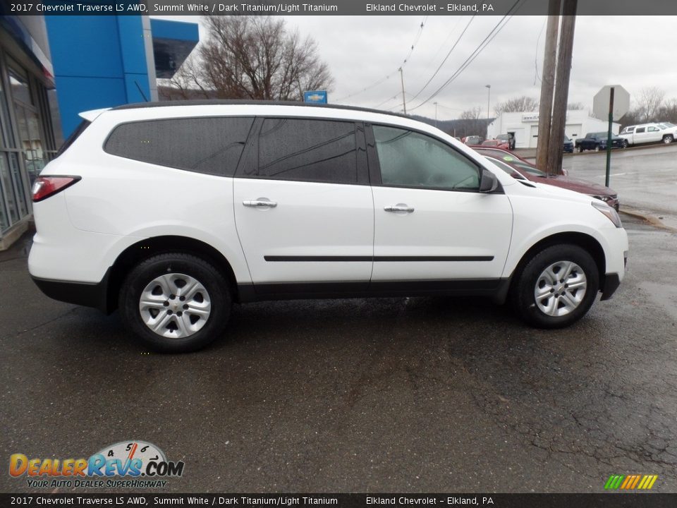 2017 Chevrolet Traverse LS AWD Summit White / Dark Titanium/Light Titanium Photo #11