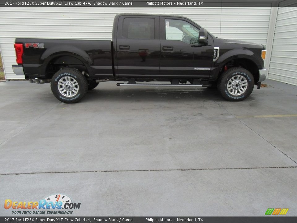 2017 Ford F250 Super Duty XLT Crew Cab 4x4 Shadow Black / Camel Photo #3
