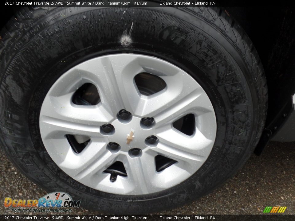2017 Chevrolet Traverse LS AWD Summit White / Dark Titanium/Light Titanium Photo #12