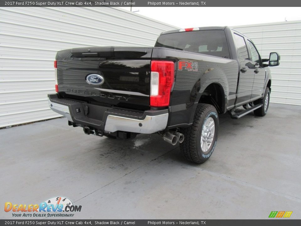 2017 Ford F250 Super Duty XLT Crew Cab 4x4 Shadow Black / Camel Photo #4