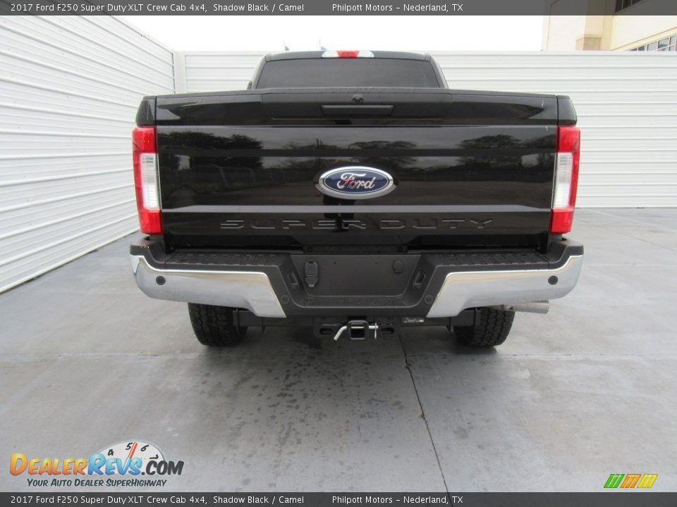 2017 Ford F250 Super Duty XLT Crew Cab 4x4 Shadow Black / Camel Photo #5