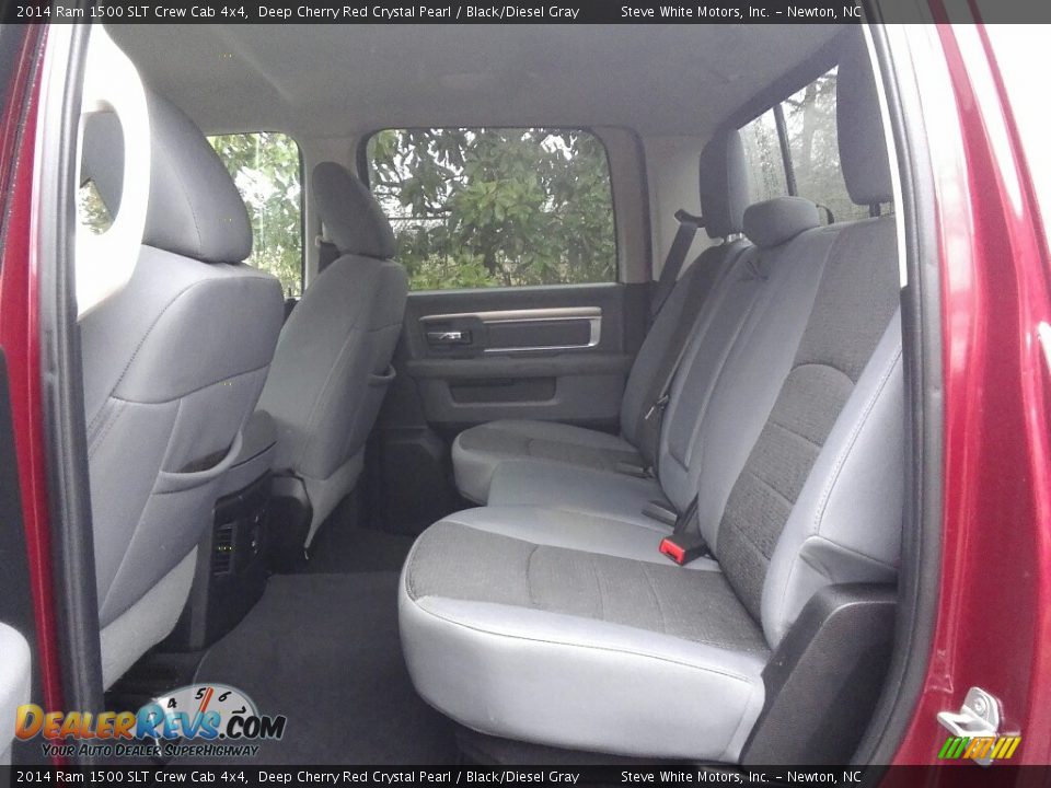 2014 Ram 1500 SLT Crew Cab 4x4 Deep Cherry Red Crystal Pearl / Black/Diesel Gray Photo #13