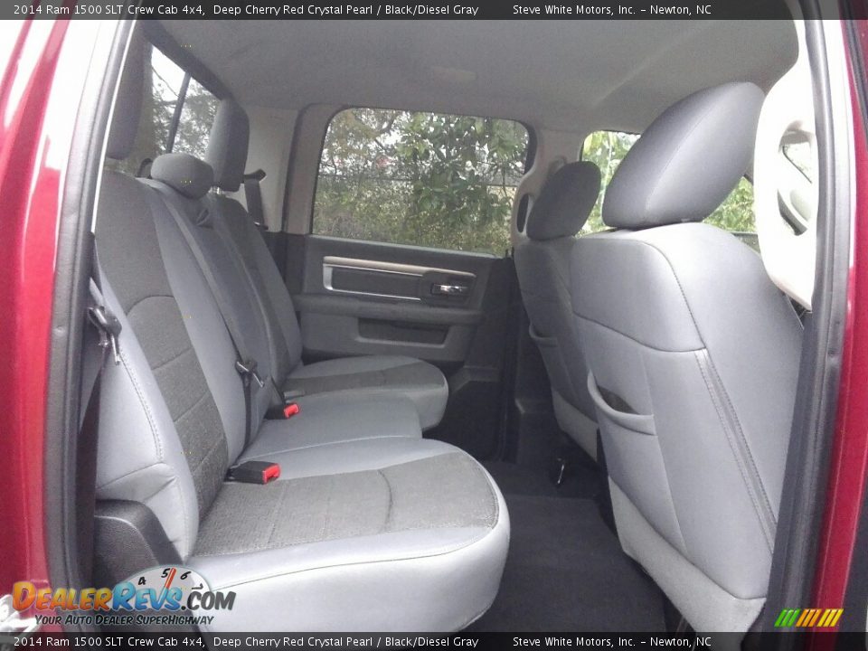 2014 Ram 1500 SLT Crew Cab 4x4 Deep Cherry Red Crystal Pearl / Black/Diesel Gray Photo #15