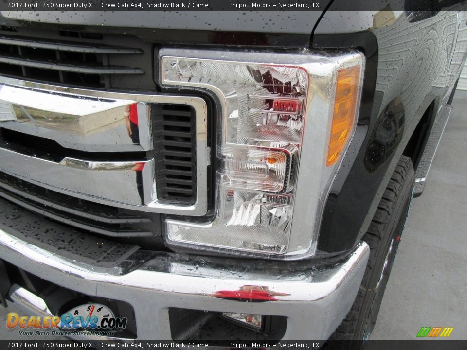 2017 Ford F250 Super Duty XLT Crew Cab 4x4 Shadow Black / Camel Photo #9