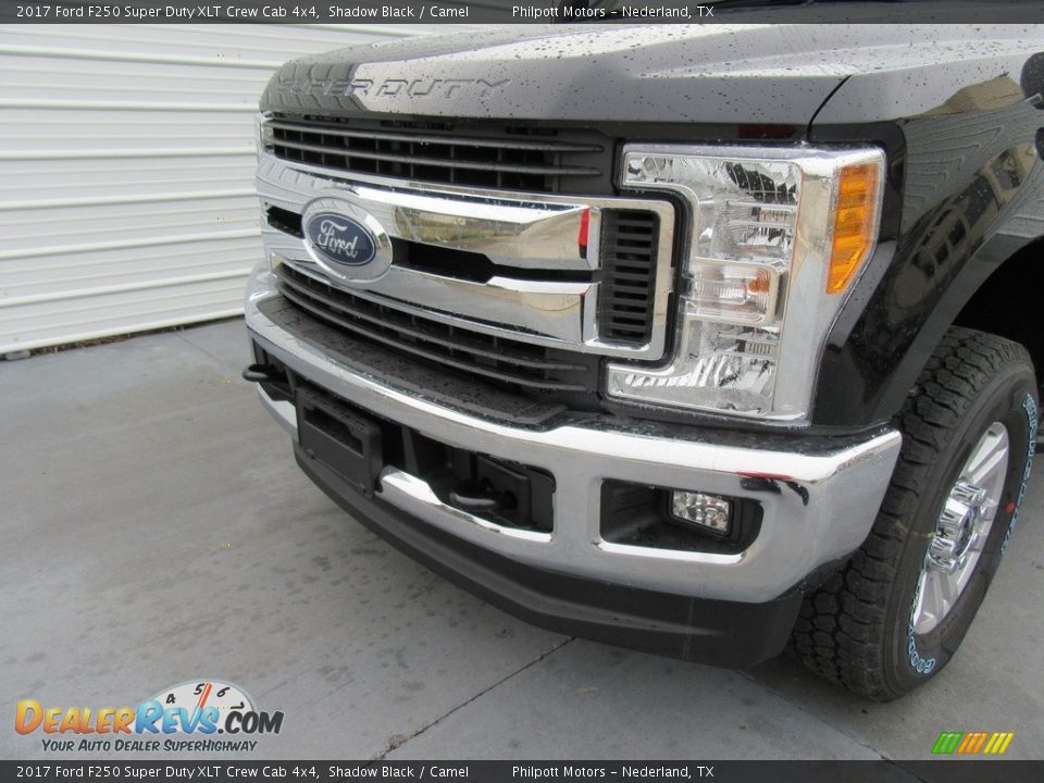 2017 Ford F250 Super Duty XLT Crew Cab 4x4 Shadow Black / Camel Photo #10