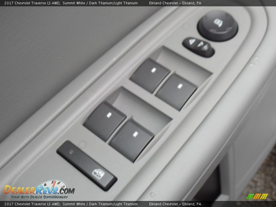 2017 Chevrolet Traverse LS AWD Summit White / Dark Titanium/Light Titanium Photo #24