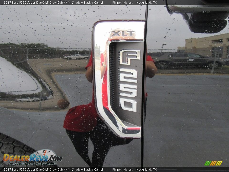 2017 Ford F250 Super Duty XLT Crew Cab 4x4 Shadow Black / Camel Photo #14
