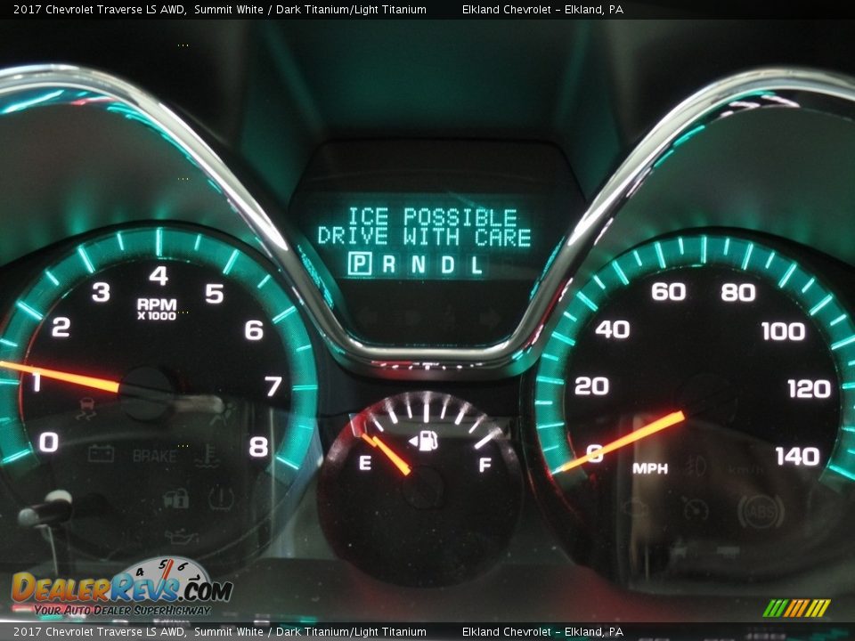 2017 Chevrolet Traverse LS AWD Summit White / Dark Titanium/Light Titanium Photo #28