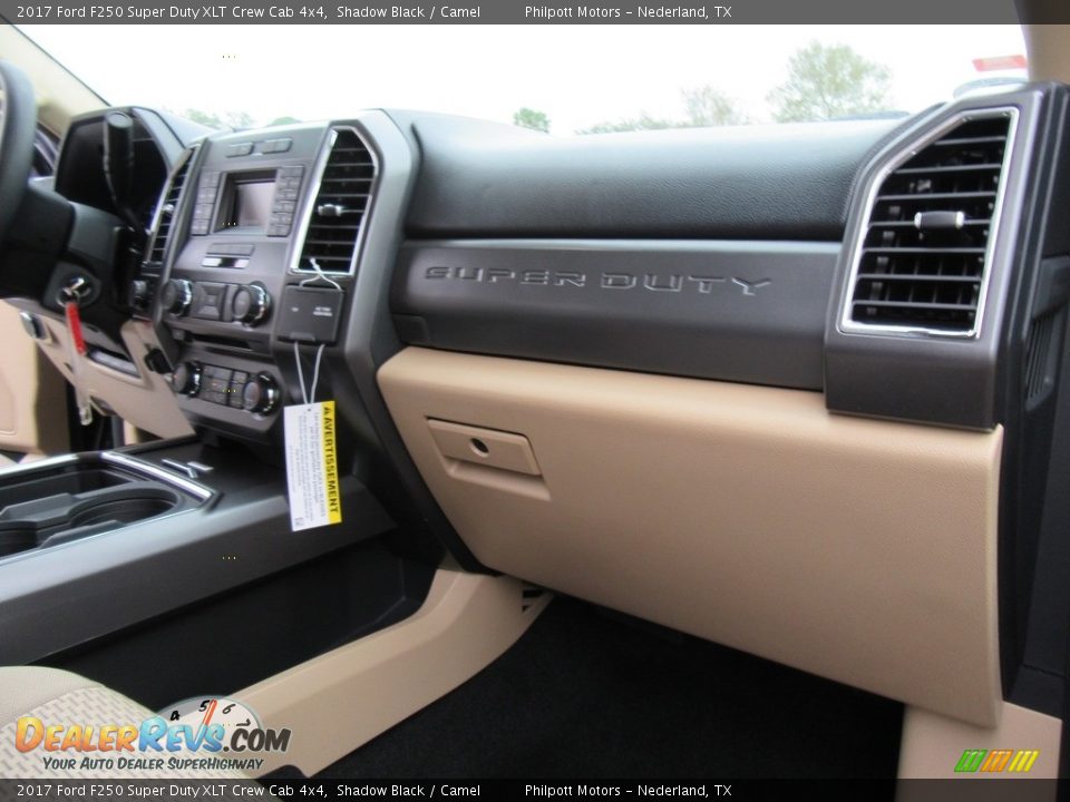 2017 Ford F250 Super Duty XLT Crew Cab 4x4 Shadow Black / Camel Photo #18