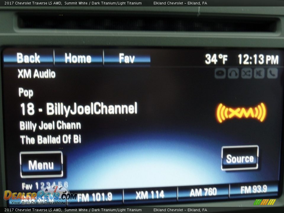 2017 Chevrolet Traverse LS AWD Summit White / Dark Titanium/Light Titanium Photo #31
