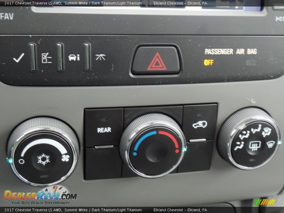 2017 Chevrolet Traverse LS AWD Summit White / Dark Titanium/Light Titanium Photo #34