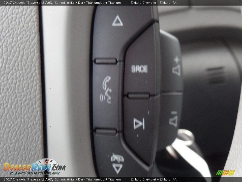 2017 Chevrolet Traverse LS AWD Summit White / Dark Titanium/Light Titanium Photo #36
