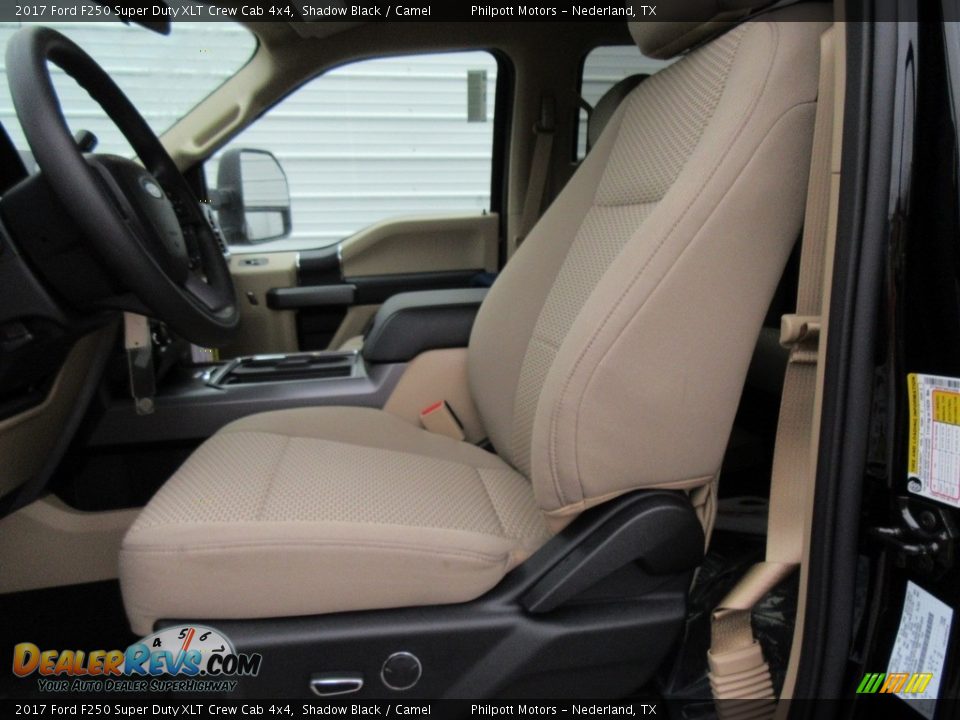 2017 Ford F250 Super Duty XLT Crew Cab 4x4 Shadow Black / Camel Photo #23