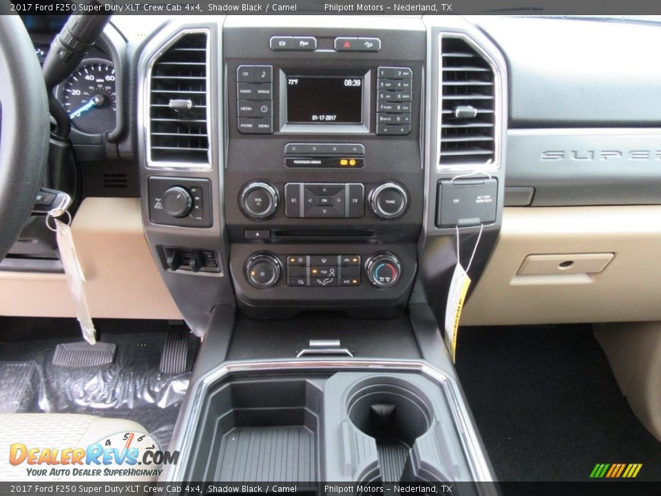 2017 Ford F250 Super Duty XLT Crew Cab 4x4 Shadow Black / Camel Photo #26