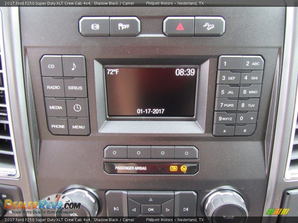 2017 Ford F250 Super Duty XLT Crew Cab 4x4 Shadow Black / Camel Photo #27