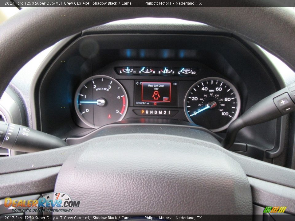 2017 Ford F250 Super Duty XLT Crew Cab 4x4 Shadow Black / Camel Photo #33