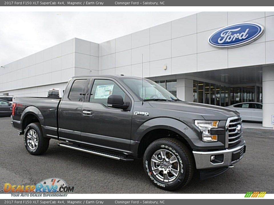 2017 Ford F150 XLT SuperCab 4x4 Magnetic / Earth Gray Photo #1