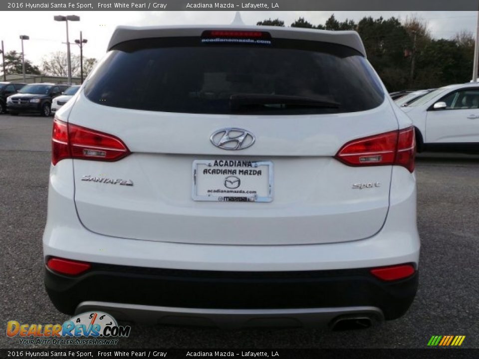 2016 Hyundai Santa Fe Sport Frost White Pearl / Gray Photo #6