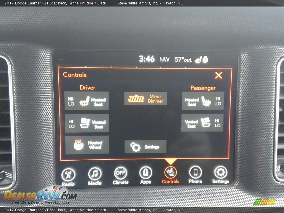 2017 Dodge Charger R/T Scat Pack White Knuckle / Black Photo #19