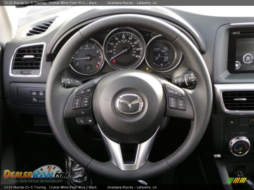 2016 Mazda CX-5 Touring Crystal White Pearl Mica / Black Photo #6