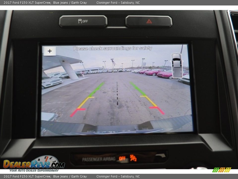 2017 Ford F150 XLT SuperCrew Blue Jeans / Earth Gray Photo #14