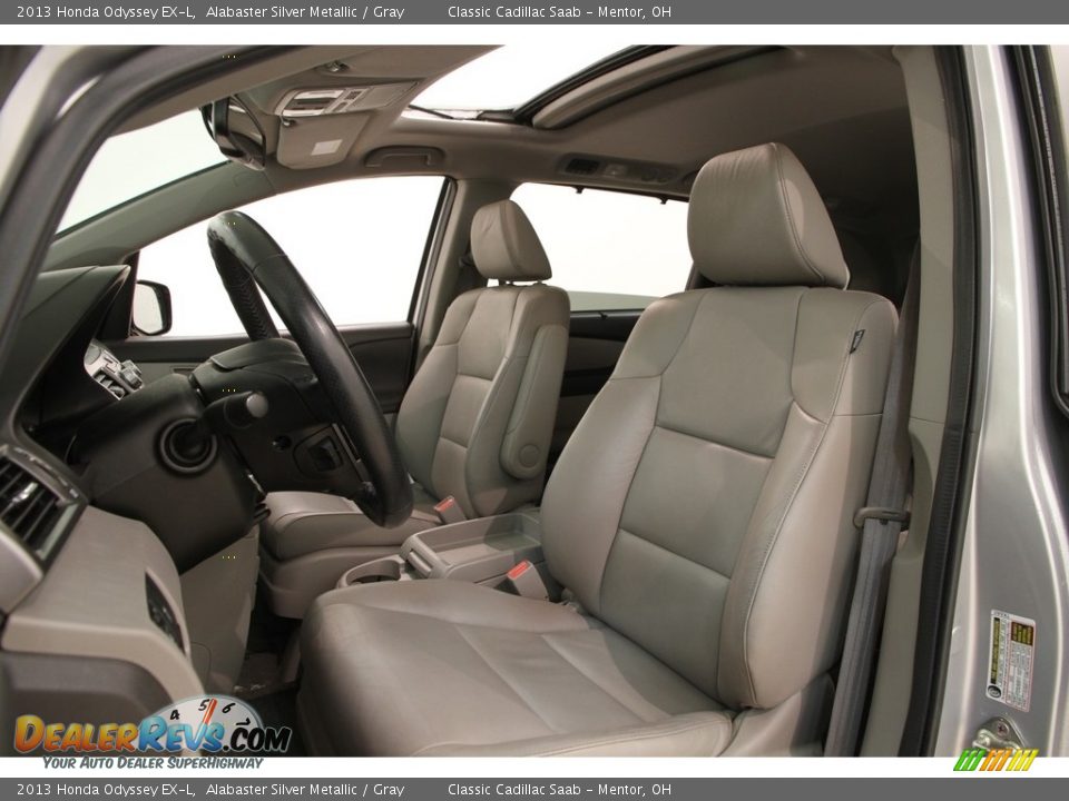 2013 Honda Odyssey EX-L Alabaster Silver Metallic / Gray Photo #6
