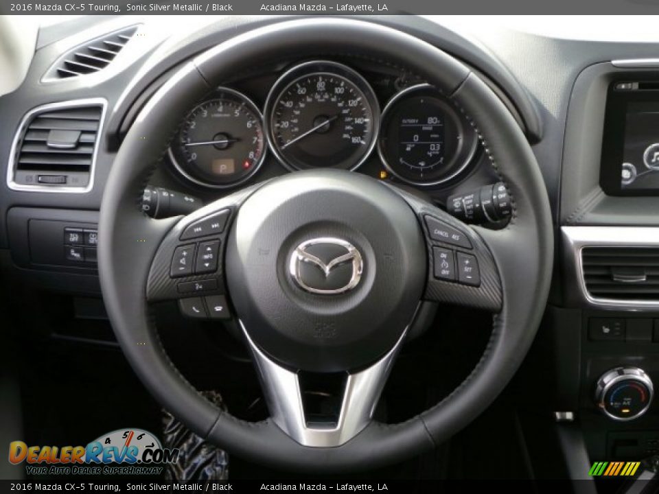 2016 Mazda CX-5 Touring Sonic Silver Metallic / Black Photo #6