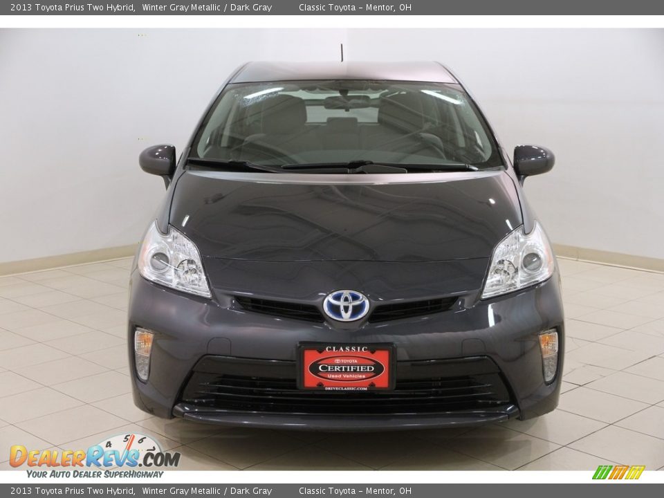 2013 Toyota Prius Two Hybrid Winter Gray Metallic / Dark Gray Photo #2