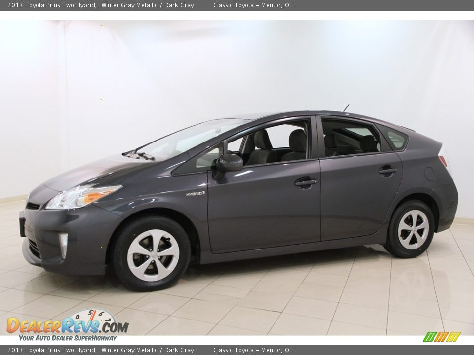 2013 Toyota Prius Two Hybrid Winter Gray Metallic / Dark Gray Photo #3