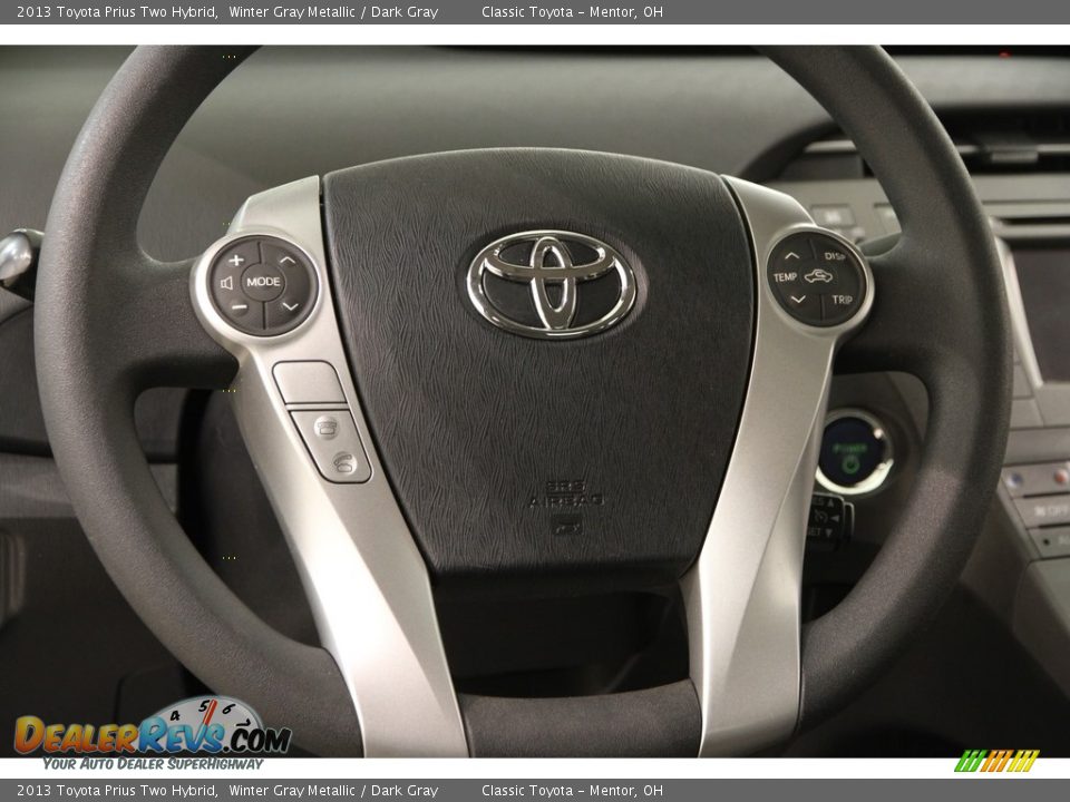 2013 Toyota Prius Two Hybrid Winter Gray Metallic / Dark Gray Photo #6