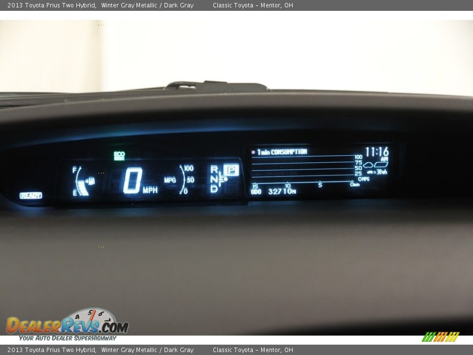 2013 Toyota Prius Two Hybrid Winter Gray Metallic / Dark Gray Photo #7